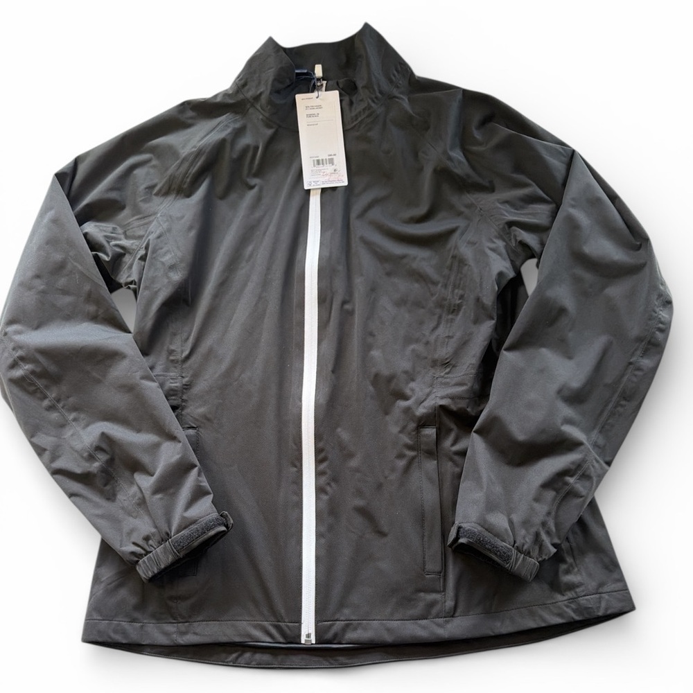 NWT Women's Walter Hagen Performance 11 Black Rain Jacket Size M (KB1)